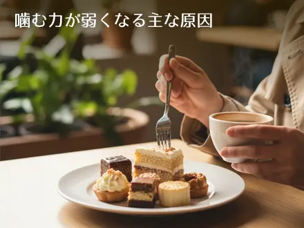噛む力が弱くなる主な原因